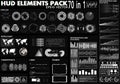 HUD Elements Pack. 70 Elements
